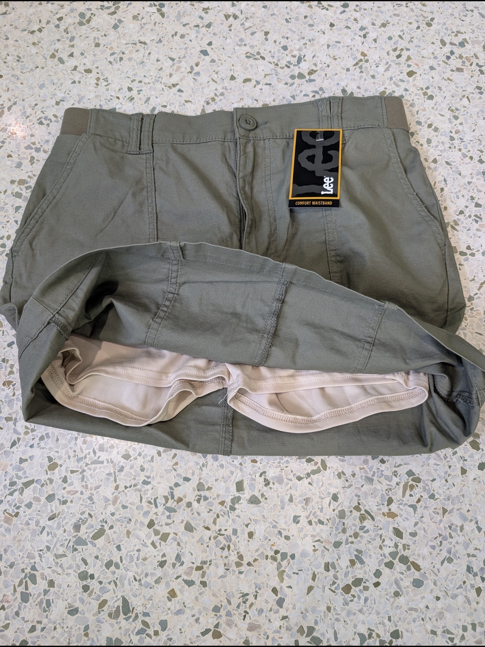 NWT Lee Olive Utility Pencil Skort - Picture 2 of 6